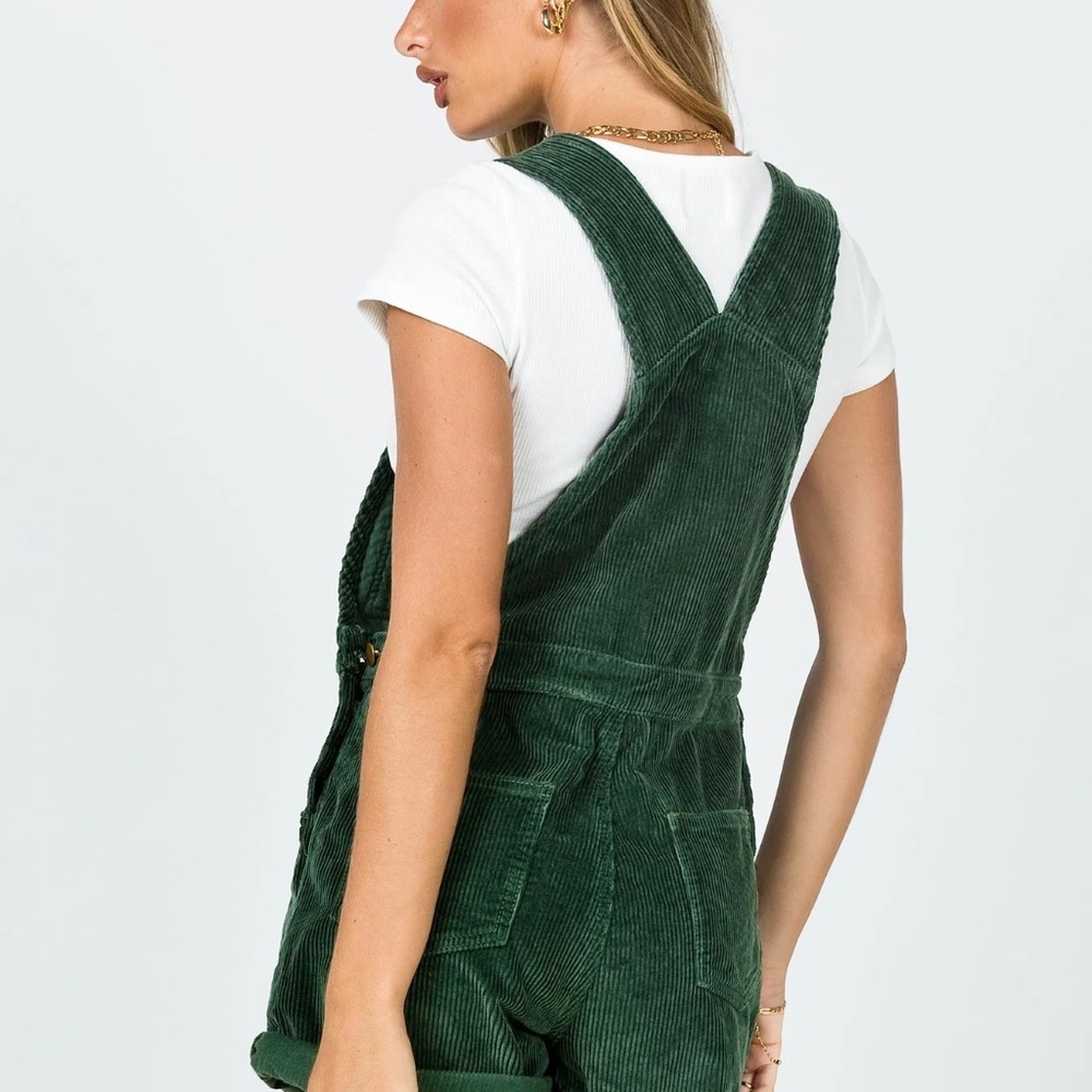 Kacey Short Overalls Khaki - Picture 3 of 4